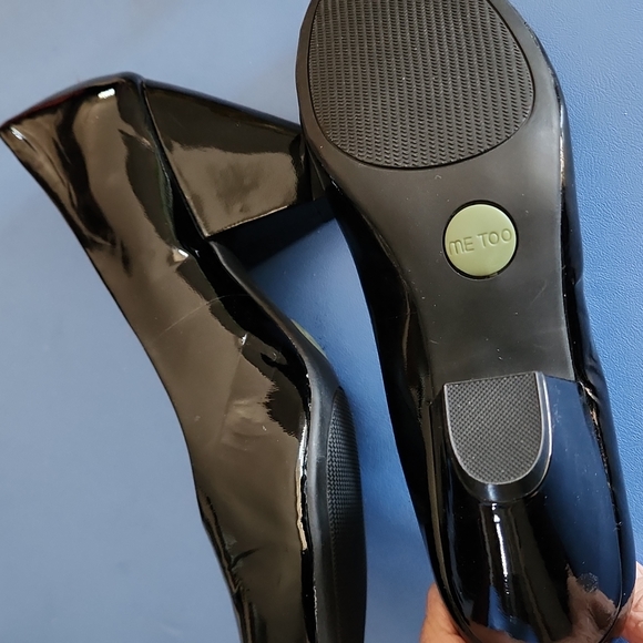 ME TOO, Size 8 1/2, black leather (patient leather) comfy shoe #1091 - Picture 4 of 7